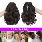 Claw Clip In Ponytail Real Thick As Human Hair Extensions Long Curly Pony Tail