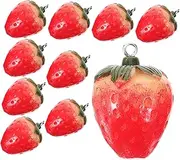 [CORHAD] Cute Strawberry Charms Diy Jewelry Set 10pcs Fruit Charms Pendants for Necklace Keychain Custom Jewelry Making