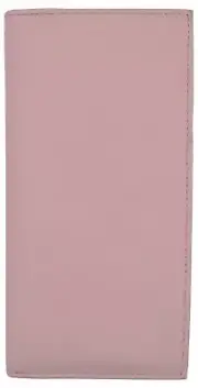 Basic PU Leather Checkbook Covers Light Pink