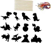 DIY Scratch Paper Dinosaur Scratch Craft Art Paper for Boys and Girls Plaything
