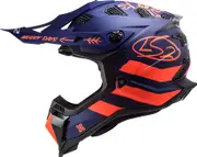 LS2 MX700 Subverter Evo Cargo, motocross helmet , color: Matt Dark Blue/Neon-Orange , size: 3XL