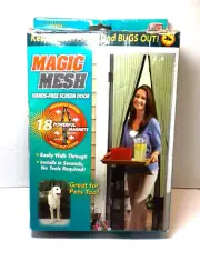 Magic Mesh Hands Free Screen Door and keeps bugs out