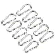 Carbon Steel Spring Snap Hook, Keychain Clip Plane Type Snap,4mm/0.16inch ,10pcs