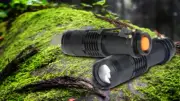 3 Mode 1200 Lumens Zoomable Q5 Mini LED Flashlight 14500 AA