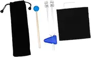AKOOSY 1 Set Tuning Fork Kit for Chakra Healing Meditation Includes Striker Cloth Bag for Yoga and Sound Therapy Random Color