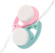 Ipetboom 2pcs Facial Cleansing Brushes Gentle Exfoliating Face Scrubber for Cleaning Portable Design for Home Skin Types Includes and Brush