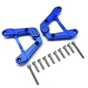 GPM Racing Aluminum Adjustable Rear Damper Mount Blue : Axial 1/6 SCX6