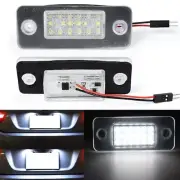 2pc Xeon White Full LED License Plate Light Number Lamp 2002-2010 For Audi A8 D3 (for: Audi)