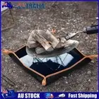 Fire Pit Insulation Pad with Hanger Ear Foldable Firewood Bag for Camping Grill