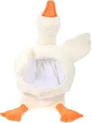 Costume White Goose Prop, Headgear Costume Screaming Headband Goose Hat Plush Animal Headgear Plush Stuffed Animals