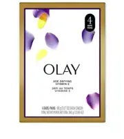 Olay Age Defying Beauty Bar Soap with Vitamin E Nourishing Conditioners 4 Bars
