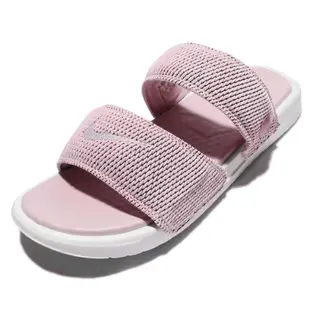 Nike 拖鞋 Benassi Duo Ultra 男鞋 NIKELAB 麻布 限量 輕便拖 球鞋 粉 白 902783600