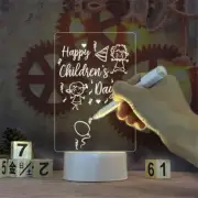 Note Board Creative Led Night Light USB Power Message Board With Pen Lamp Gifts