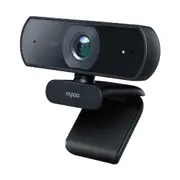 Rapoo C260 Webcam - USB Black Full HD 1920 x 1080 w/Built-in omni-directional microphone Wide-angle lens Flexible rotation plug and play [C260]