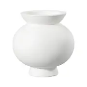 [James Lane] Ursula Concrete Round Vase White - 21cm