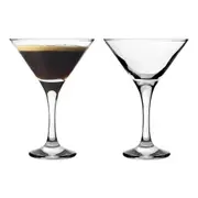 6pc Porto Gala 110ml Stemmed Cocktail Martini Glass Drinkware Cup Set Clear