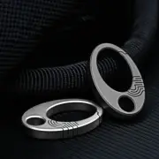 2PCS EDC Mini Titanium Carabiner Keychain Clip Quickly Release Key Chain Hook