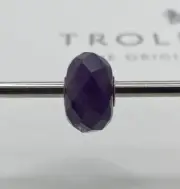 Trollbeads Limited Edition Gemstone Faceted Purple Amethyst Extremely Rare