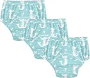 Caihoyu Baby Underwear Potty Training Leakproof Training Underpants Training Pants for Toddler 4T Chic Mermaid Silhouette