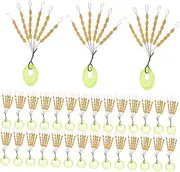 Toddmomy 60pcs Fishing Float Stops Multi-Functional Cord Stoppers for Anglers Lightweight and Portable Fishing Accessories Easy to Use