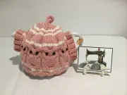 OWLS, Hand Knitted Tea Pot Cosy, For a Large 6 Cup Tea Pot New