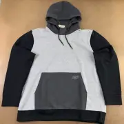 Aeropstale Men's 3XL Gray Air Softspun Tech Fleece A87 Logo Pullover Hoodie NWT