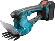2 in 1 Cordless Hedge Trimmer Grass Shear Handheld Grass Cutter Electric Shrub Trimmer Fit for Makita 18V Battery