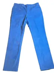 Holderness & Bourne Corduroy Pants Men’s 32x30 Blue Flat Front Straight Leg NEW