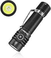 wurkkos WK03 Rechargeable LED EDC Flashlight Torch, Super Bright 1800 Lumen Powerful Handheld Small Flashlights, Water Resistant Pocket Flash Light with SST40 LED（5000K）
