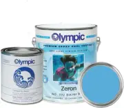 Olympic Pool Paint Zeron Bikini Blue 1 Gal 2-Part Epoxy for Plaster & Fiberglass