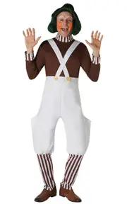Oompa Loompa Deluxe Costume for Adults - Charlie and the Chocolate Factory