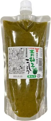 日本 大分特產 青柚子胡椒 500g 柚子胡椒 柚子辣椒 清爽風味 唐辛子 調味料 天然無添加 辣椒醬 料理百搭【小福部屋】