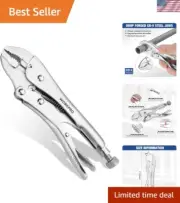 Versatile 4-Inch Locking Pliers with Adjustable Screw for Precision and Comfort