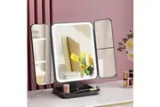 Embellir LED Makeup Mirror Tri-fold Lighted Vanity Mirrors 1X2X3X Magnifications