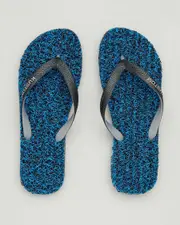 [Kustom] Kustom Men's Noodle Marle Flip Flops Slippers in Blue Black Size 6 6 Blue Black