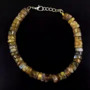 Flash Labradorite Single Strand 101.00 Cts Bead Bracelet
