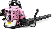 Makamsui Leaf Blower Backpack, 52CC 2-Stroke Gas Powered Leaf Blower, Grass Blower, Up to 550 CFM, Powerful Clearing, Snow Blower for Outdoor Lawn Care Yard Mastery All Year Round Dust Debris Pink