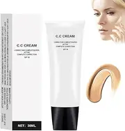 Perbella CC Cream Self Adjusting for Mature Skin,Skin Tone Adjusting CC Cream SPF 50,Cosmetics Cc Cream,Colour Correcting Self Adjusting for Mature Skin (Natural)