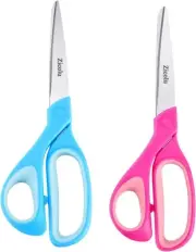 Left Handed Scissors Set of 2, 8.5" Left-Handed Teens Scissors for Ages 15+, ...