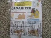 NEW Home Depot Kids DIY Workshop Wooden Craft Desk Organizer House Fence w/ Pin