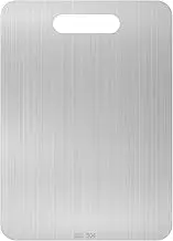 Stainless Steel Cutting Board for Kitchen Countertop, Non Stick Chopping Board, Dishwasher Safe Metal Baking Mat, Multipurpose Pastry Boards for Fruits Vegetable Rolling Dough (13.4 * 9in)