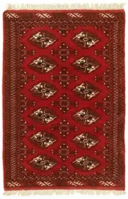 Traditional Vintage Hand-Knotted Carpet 3'4" x 4'11" Wool Area Rug