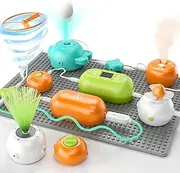 JUKUDAHU Electric Circuit Kits Toys for Kids Aged 6,7,8,9,10,11,12,13,14 - Physics Electronic Exploration Kit with 300+ Projects, Circuit Board, Science Experiment Game for Boys and Girls Aged 3-12