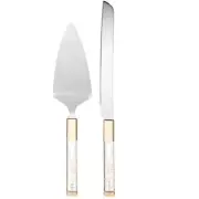 Lenox Opal Innocence Flourish Dessert Set Cake Knife and Server