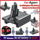 Adapter For Milwaukee M18 18V Battery Convert To Dyson V6 DC58 DC62 DC72 Animal