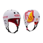 S&M BIKES PROTEC FULL CUT HELMET WHITE BMX BIKE PRO TEC RETRO BMX HELMET