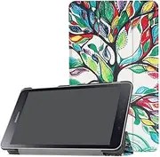 for Samsung Galaxy Tab A 8.0 T380 T385 (2017 Release) Tablet Cover,Ultra Slim Folio Stand Lightweight Leather Case for Galaxy Tab A 8.0 2017 SM-T380 SM-T385C 8" (Happy Tree)
