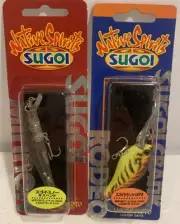 Set Of (3) Rare Gary Yamamoto Sugoi Lures & (1) Team Daiwa Titan Lip Lure