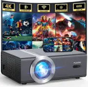 [Electric Focus/Auto Keystone] Projector with Wifi and Bluetooth, Native 1080P 2