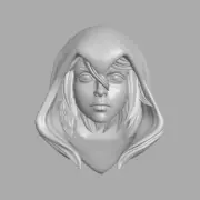 Raven Rebirth v1 Teen Titans custom head for McFarlane DC & other action figures